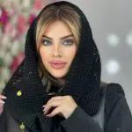 شال دخترانه مدل قلاب بافی