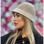 کلاه باکت قلاب بافی