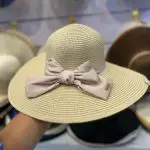 کلاه ساحلی پاپیون پفی