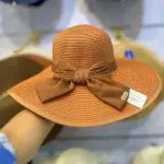 کلاه ساحلی پاپیون پفی