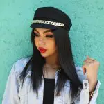 کلاه کاپیتانی کتان با کارتیه طلایی