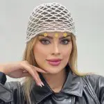 سربند قلاب بافی طرح توری