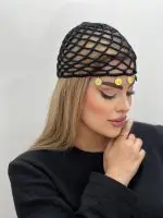 سربند قلاب بافی طرح توری