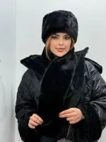 ست کلاه و شال روسی وارداتی