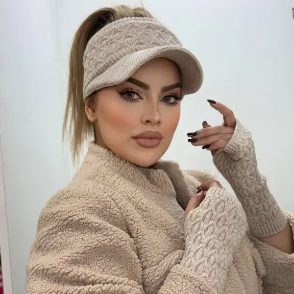 ست نقاب و دستکش بافت