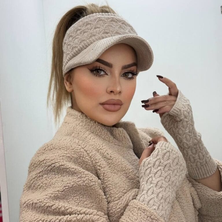 ست نقاب و دستکش بافت