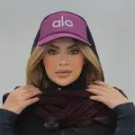 کلاه بیسبالی کتان بادمجانی