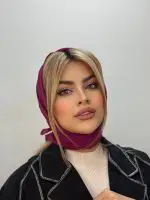 مینی اسکارف نخی – سرخابی