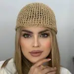 کلاه قلاب بافی ابریشمی پولکی