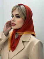مینی اسکارف حاشیه گیپور – آجری