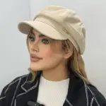 کلاه ۸ترک وارداتی کتان ساده