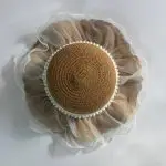 کلاه ساحلی بچگانه تور و مروارید
