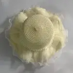 کلاه ساحلی بچگانه تور و مروارید
