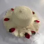 کلاه ساحلی بچگانه توت فرنگی