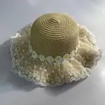 کلاه ساحلی بچگانه حاشیه گل بابونه