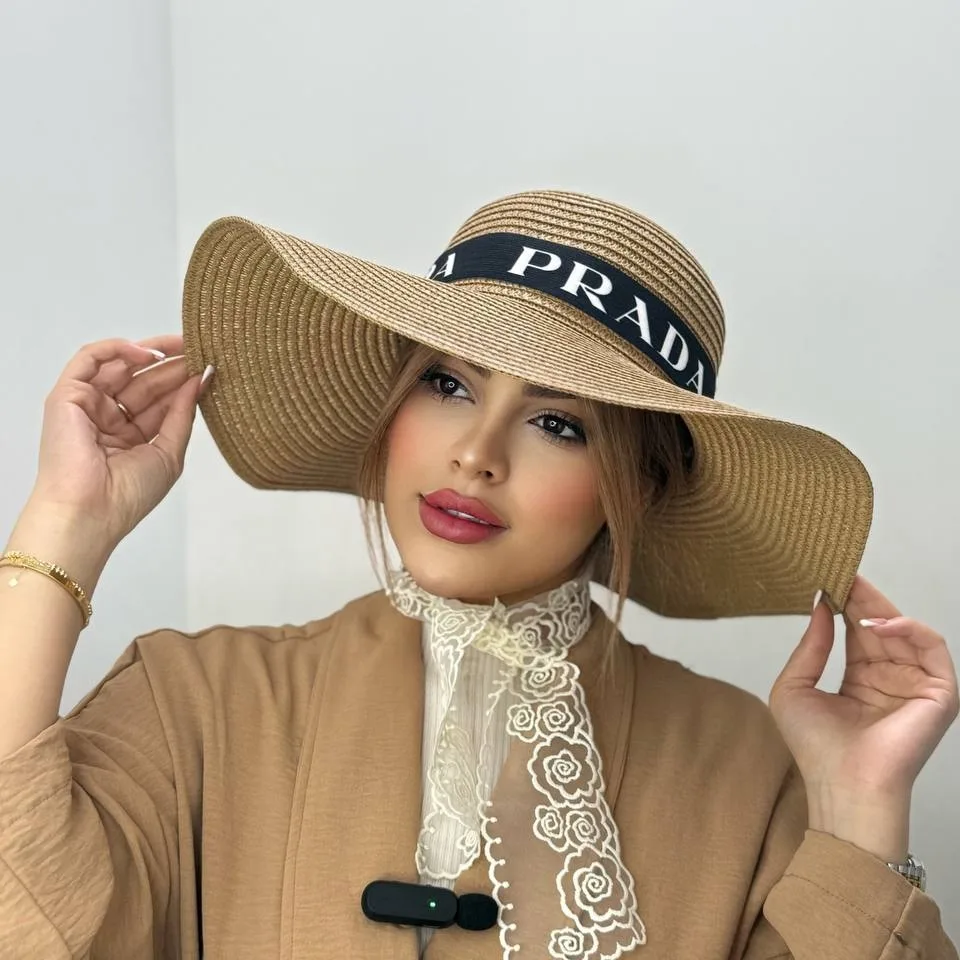 IMG_20250307_130437 کلاه ساحلی با روبان پرادا