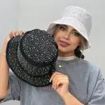 کلاه باکت فول نگین وارداتی