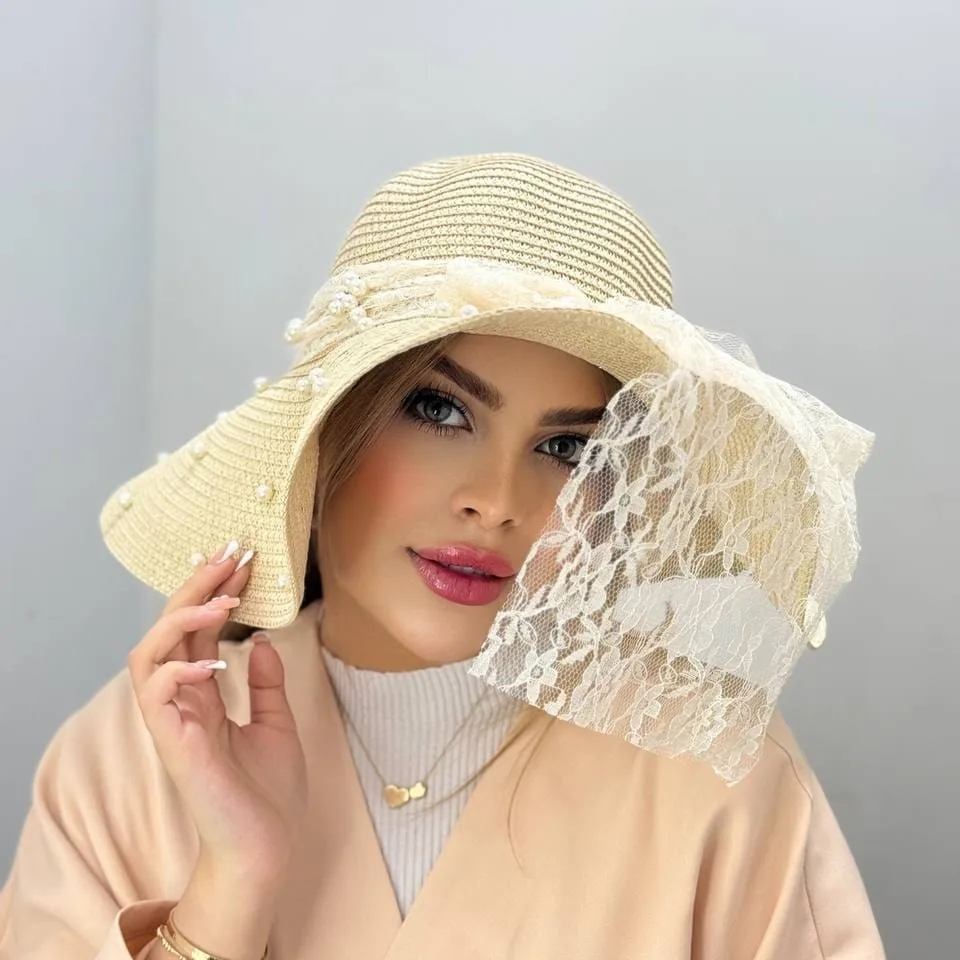 IMG_20250309_225650 کلاه ساحلی مرواریددار پاپیون گیپور