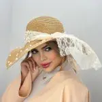کلاه ساحلی مرواریددار پاپیون گیپور