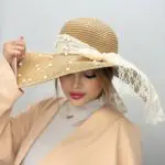 کلاه ساحلی مرواریددار پاپیون گیپور