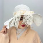 کلاه ساحلی مرواریددار پاپیون گیپور
