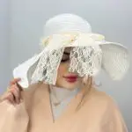 کلاه ساحلی مرواریددار پاپیون گیپور