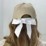 کلاه بیسبالی کتان پشت پاپیون
