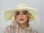 کلاه ساحلی پاپیون گیپور بدون مروارید