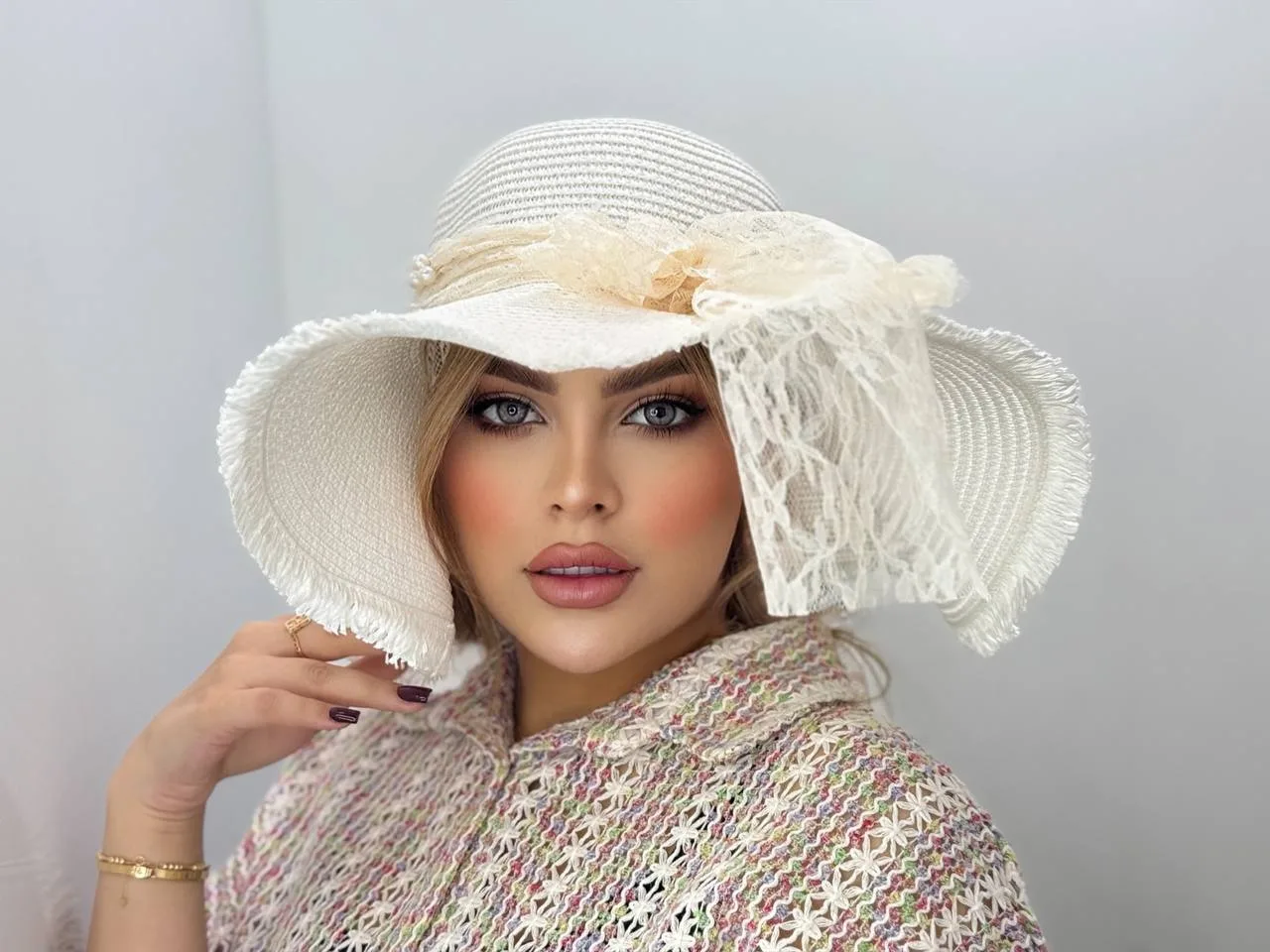 IMG_20250316_231932_228 کلاه ساحلی پاپیون گیپور بدون مروارید