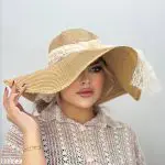 کلاه ساحلی پاپیون گیپور بدون مروارید