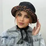 کلاه باکت پلنگی دورو