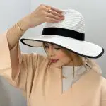 کلاه خاخامی ساحلی حاشیه دار