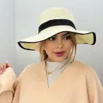 کلاه خاخامی ساحلی حاشیه دار