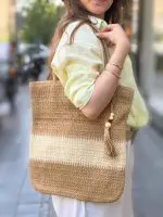 کیف زنانه ساحلی رافیا
