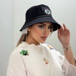 کلاه باکت گلدوزی چشم آبی