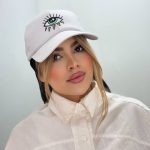 کلاه بیسبالی گلدوزیچشم آبی