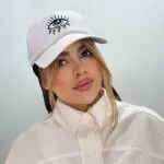 کلاه بیسبالی گلدوزیچشم آبی