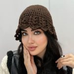 کلاه باکت دست بافت فانتزی