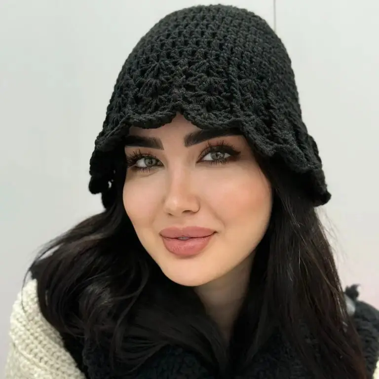 کلاه باکت دست بافت فانتزی