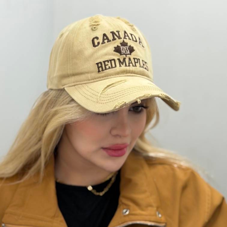 کلاه بیسبالی کتان زاپدار Canada