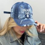 خرید کلاه بیسبالی جین زاپدار PRADA