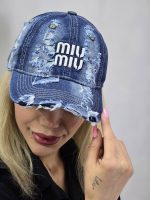خرید کلاه بیسبالی جین زاپدار miu miu