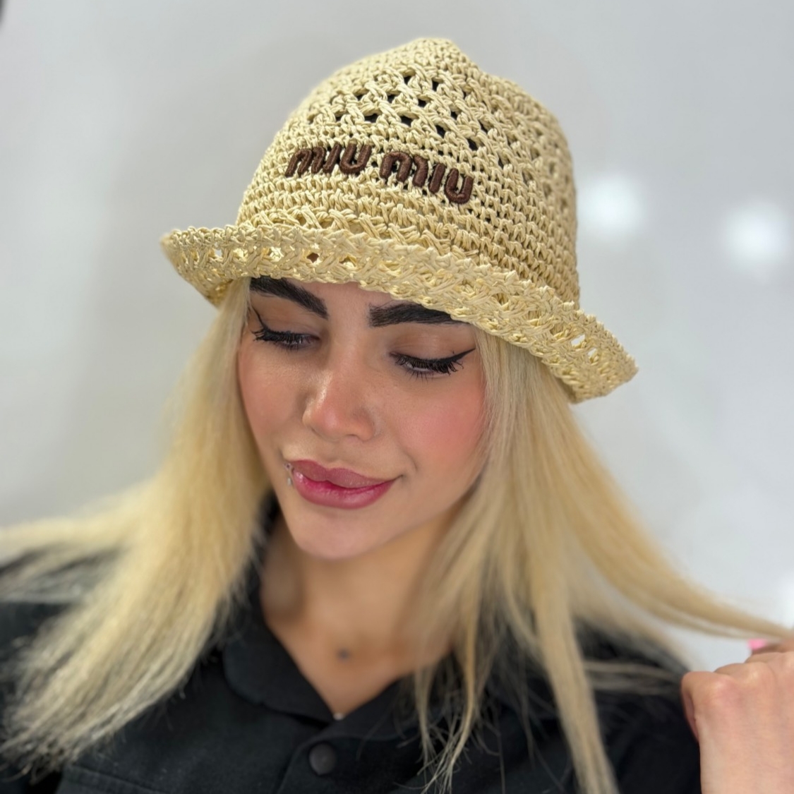 IMG_20260430_114257 خرید کلاه باکت رافیا miu miu