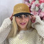 خرید کلاه بیسبالی حصیری پشت پاپیون