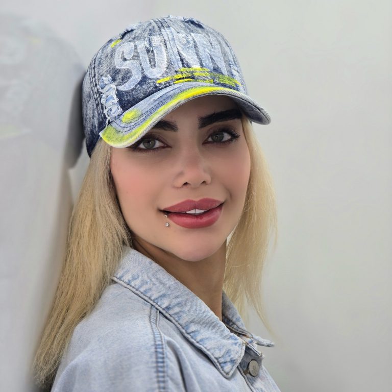 کلاه بیسبالی جین آبرنگی sunny