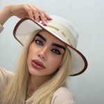 خرید کلاه فدورا ساحلی میو میو