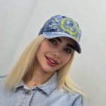 قیمت کلاه بیسبالی جین آبرنگی استیکر لبخند (happy)