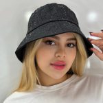 خرید کلاه باکت گوچی نگینی