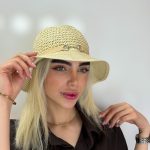 خرید کلاه رافیا دور حصیری