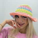 خرید کلاه رافیا رنگی